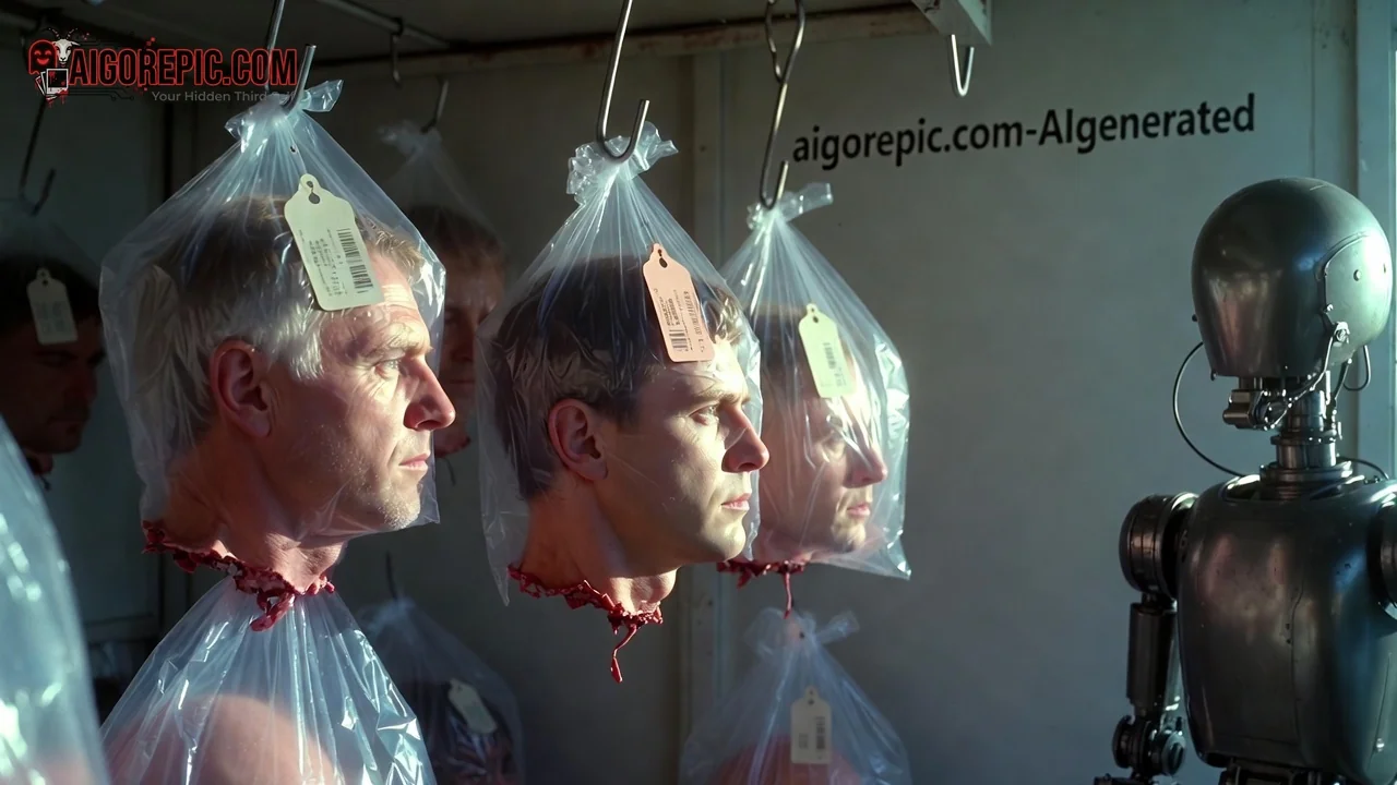 Severed Heads in Plastic Bags - AI Generated Horror