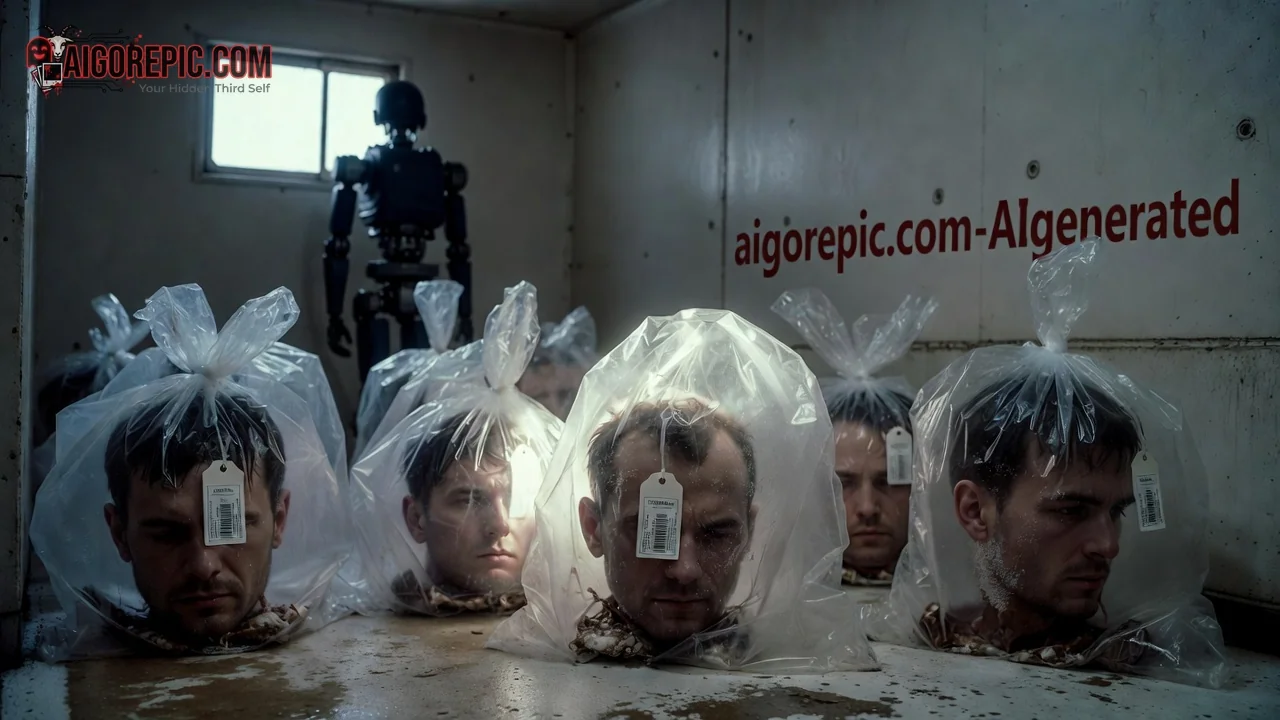 Severed Heads in Plastic Bags - AI Generated Horror