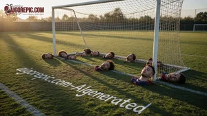 Severed Heads on Soccer Goal