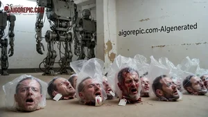Severed Heads with Robots