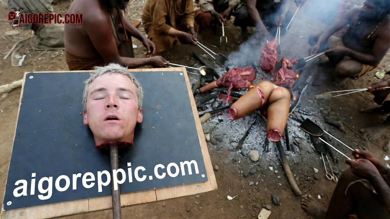 Cannibal Tribe Roasts Human Remains - AI Generated Horror