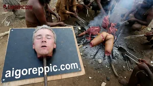 Cannibal Tribe Roasts Human Remains