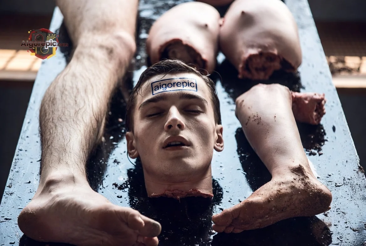 Disassembled Human Body - AI Generated Horror