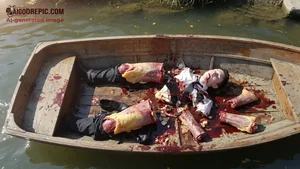 Dismembered Boy in Bloody Boat