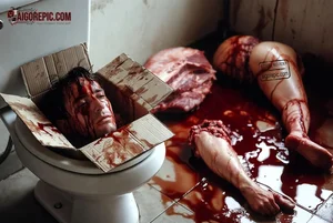 Gruesome Bathroom Scene