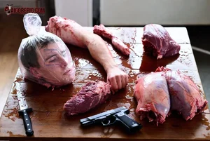 Gruesome Crime Scene Display