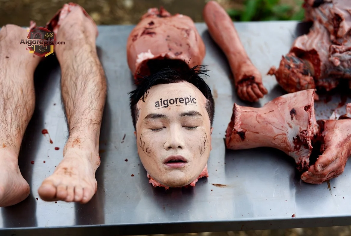 Gruesome Dismembered Body - AI Generated Horror