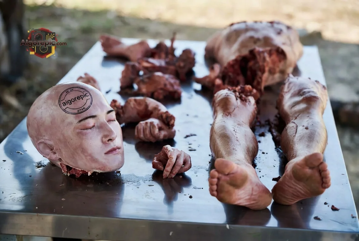 Gruesome Dismembered Corpse - AI Generated Horror