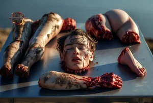 Gruesome Dismembered Scene