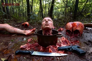 Gruesome Forest Scene