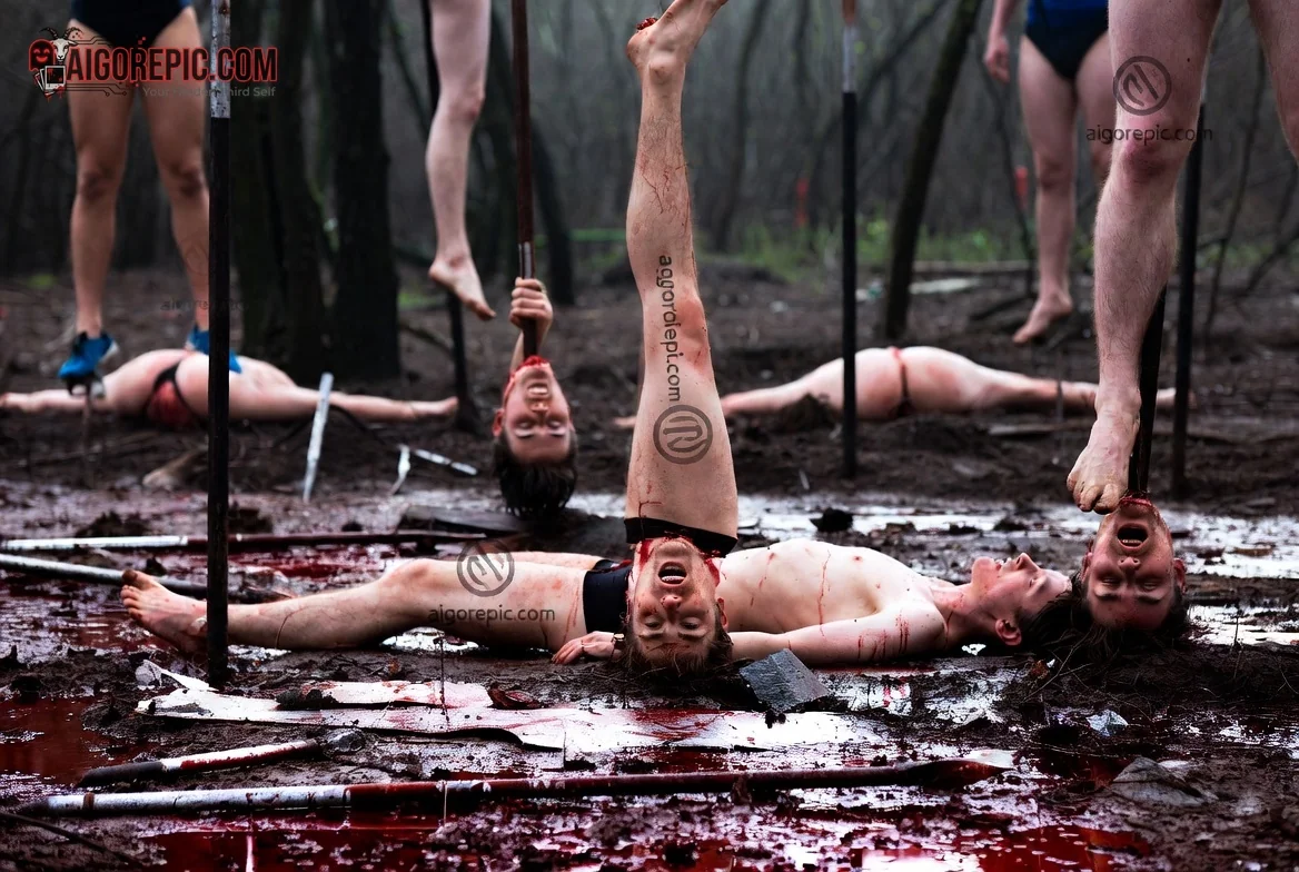 Gruesome Forest Scene - AI Generated Horror