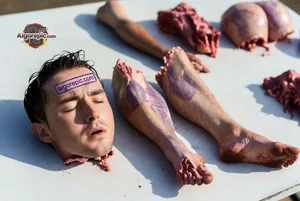 Gruesome Human Remains Display