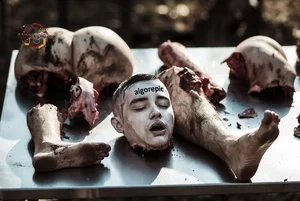 Gruesome Human Remains Display