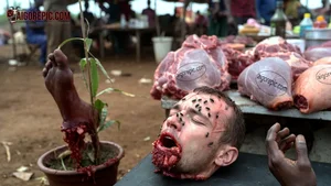 Gruesome Market Scene