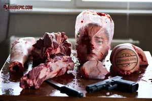 Gruesome Meat and Weapon Scene