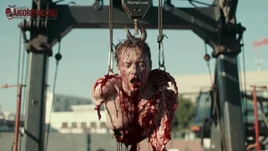 Hanged Bloody Male Corpse