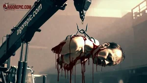 Hanging Corpse in Gory Suspension