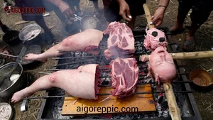 Human Body Barbecue Horror