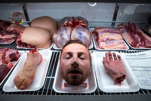 Human Parts in Butcher Display