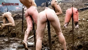 Impaled Bodies in Mud