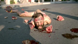 Man in Bloody Scene