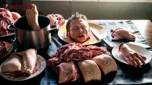 Meat Preparation Scene