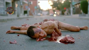 Street Scene with Violence