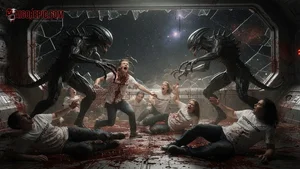 Alien Assault on Space Crew