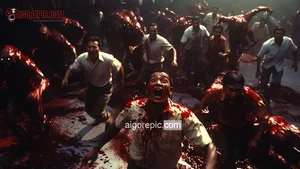 Chaotic Zombie Horde Attack