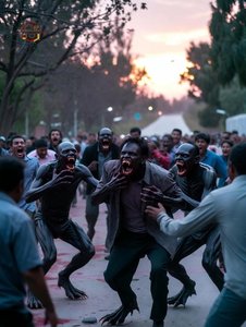 Zombie Attack at Dusk