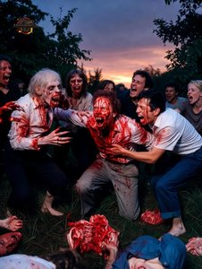 Zombie Attack at Dusk