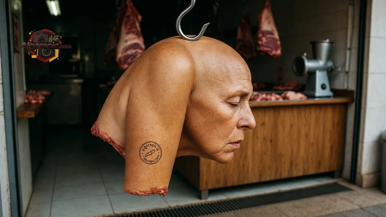 Butcher Shop Display - AI Generated Horror