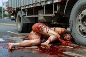 Fatal Truck Accident Scene