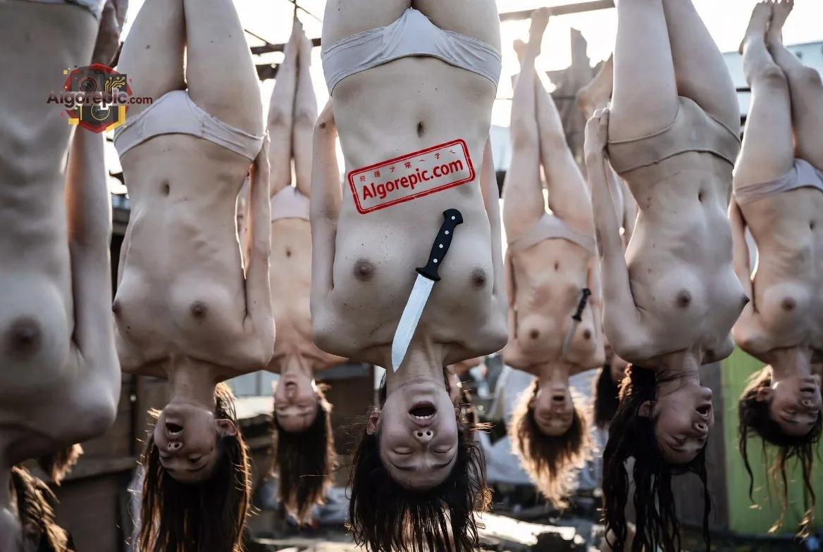 Hanging Bodies with Knife - AI Generated Horror