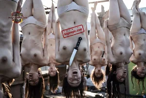 Hanging Bodies with Knife