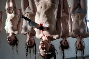 Hanging Bodies with Knife