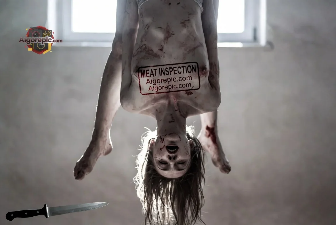 Hanging Corpse Inspection - AI Generated Horror