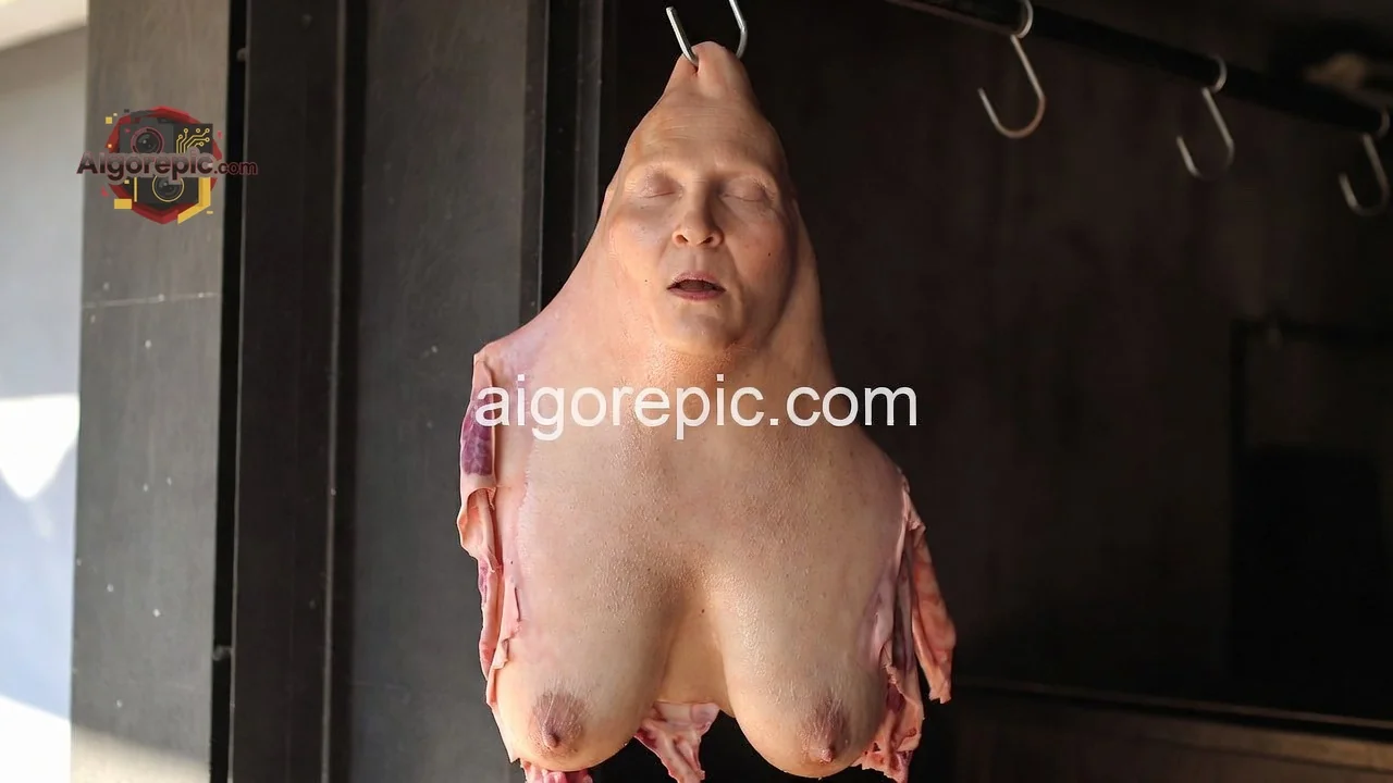 Hanging Human Torso - AI Generated Horror