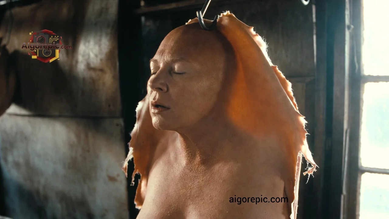 Human Skin Mask - AI Generated Horror