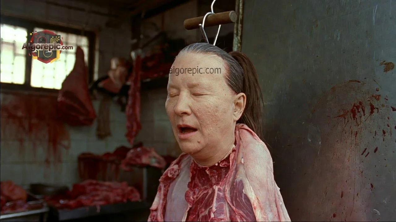 Meat Hook Horror Scene - AI Generated Horror