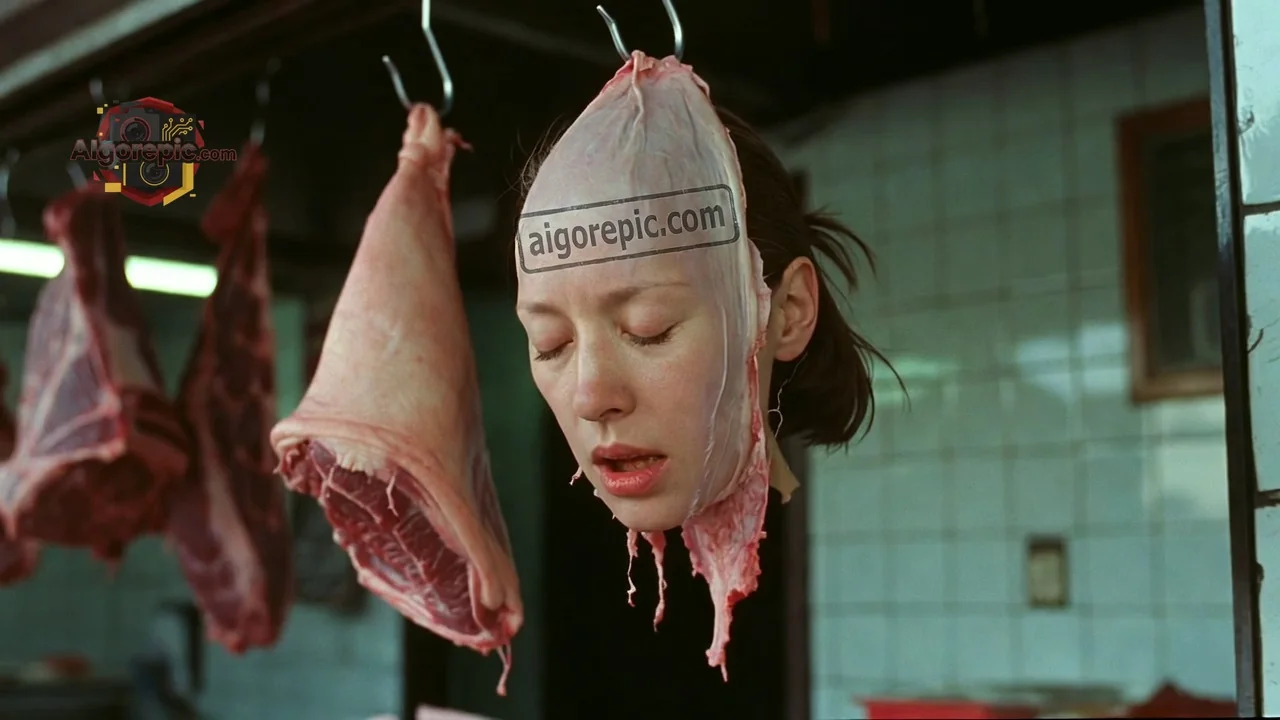 Meat Market Display - AI Generated Horror