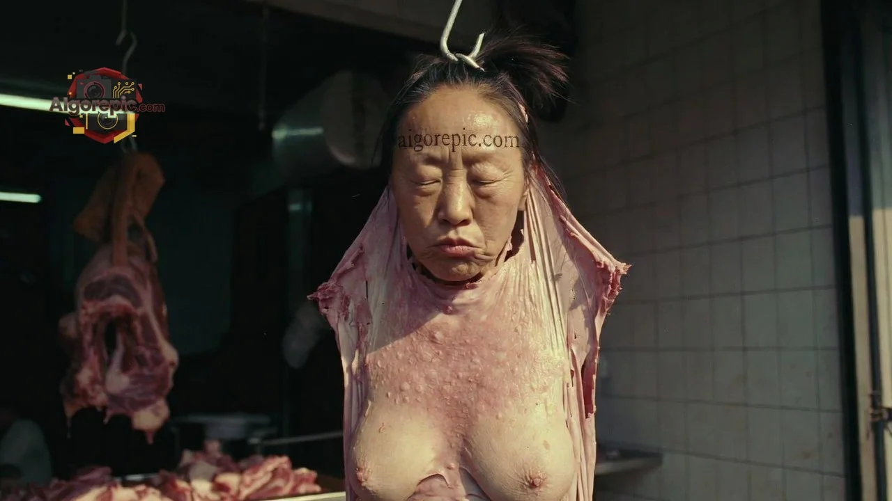 Meat Market Display - AI Generated Horror