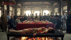 Sacrificial Woman on Funeral Pyre