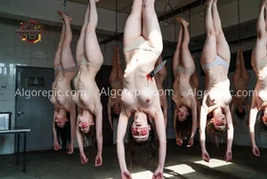 Suspended Women with Knife