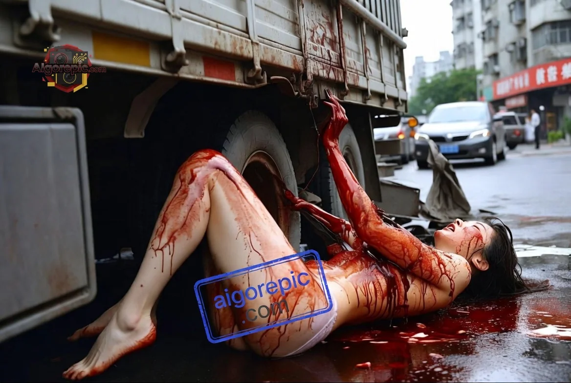 Tragic Accident Scene - AI Generated Horror