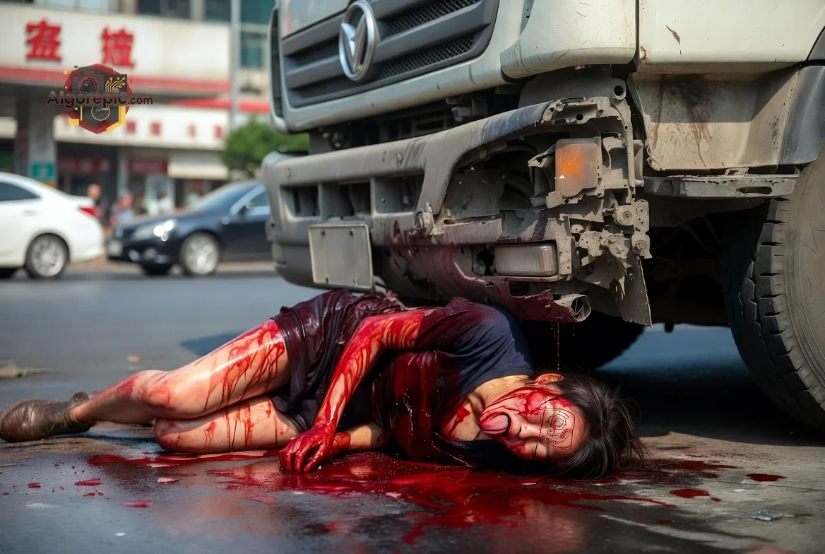 Tragic Street Accident - AI Generated Horror