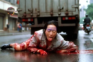 Woman in Bloody Scene