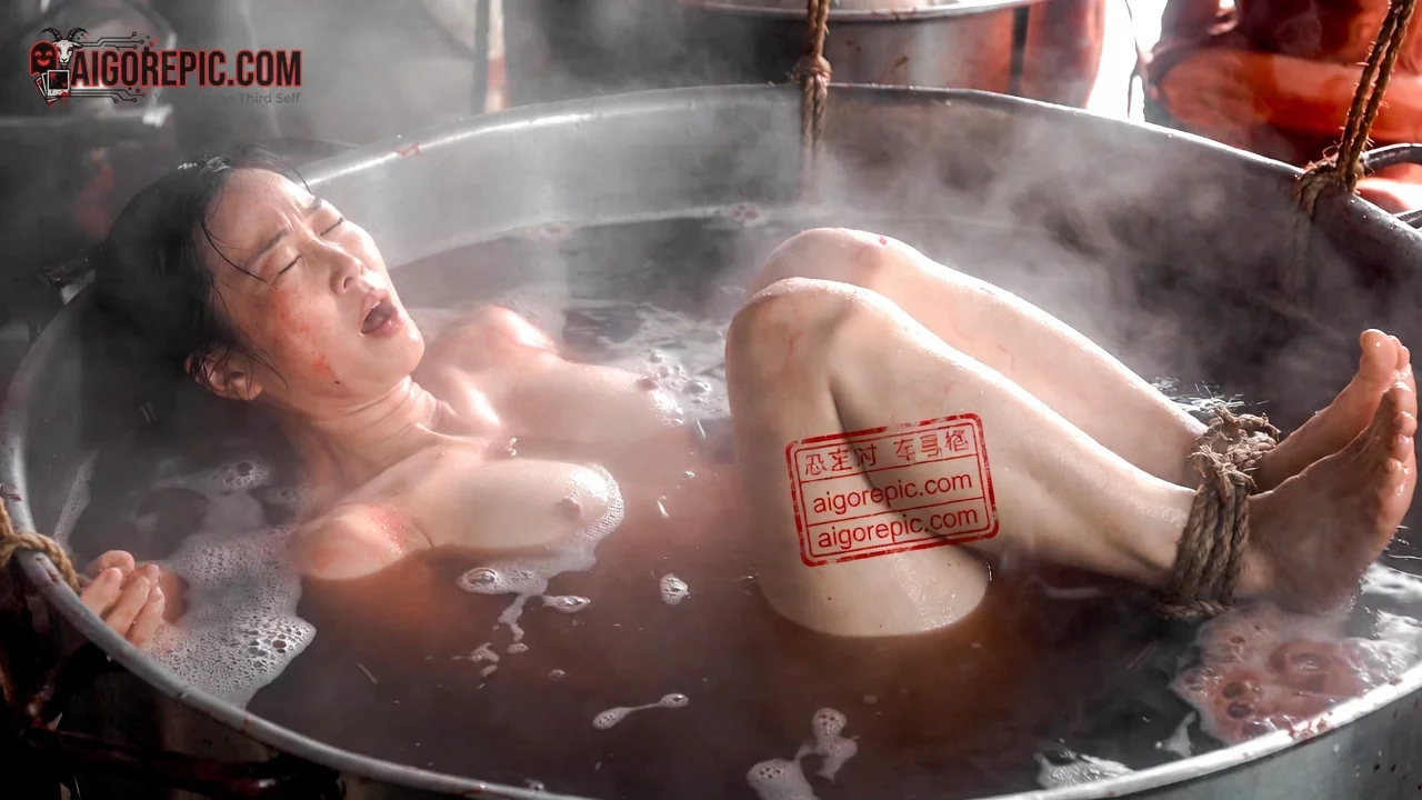Woman in Boiling Pot - AI Generated Horror