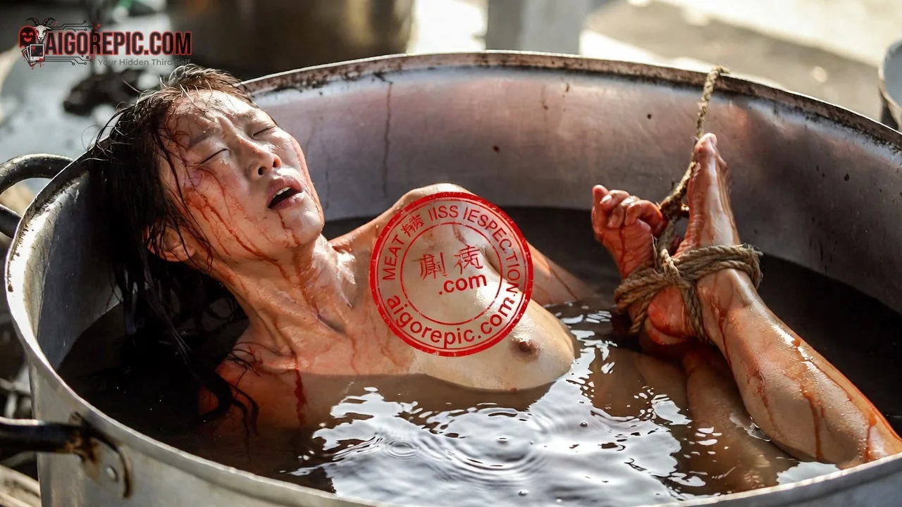 Woman in Distress in Tub - AI Generated Horror