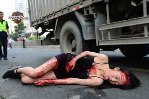 Woman Injured on Street